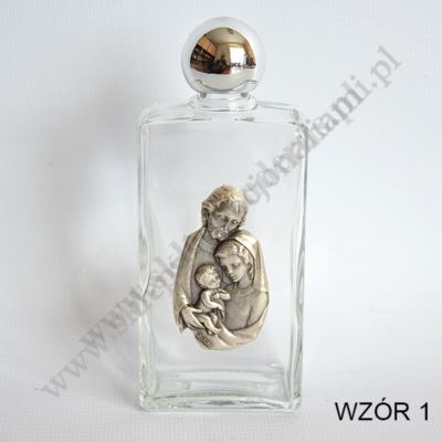 BUTELKA NA WODĘ ŚWIĘCONĄ - SZKLANA - 62527