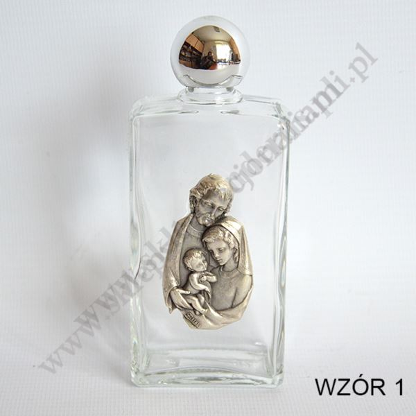 BUTELKA NA WODĘ ŚWIĘCONĄ - SZKLANA - 62527