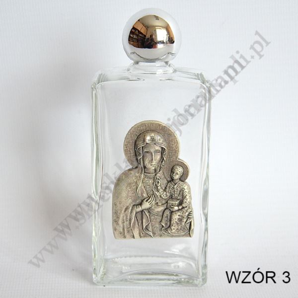 BUTELKA NA WODĘ ŚWIĘCONĄ - SZKLANA - 62527