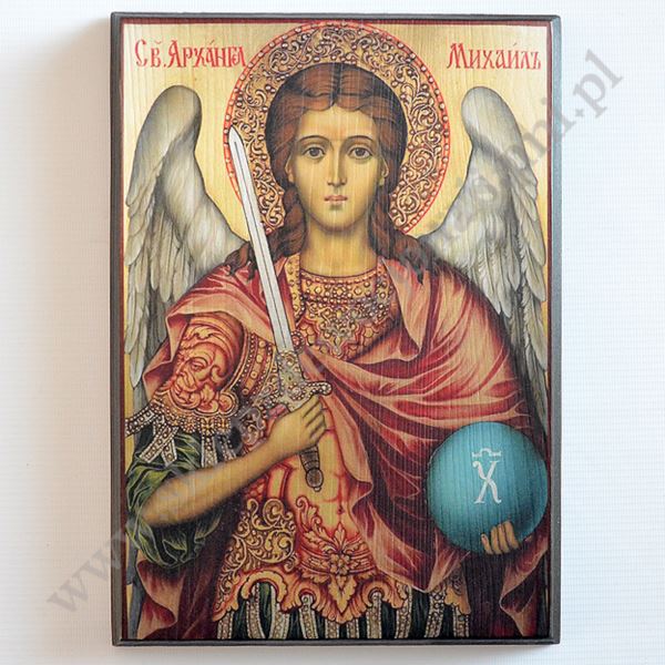 ŚWIĘTY MICHAŁ ARCHANIOŁ - ikona 21.2 x 29.8 cm - 63726