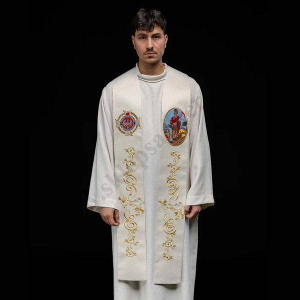 STUŁA KAPŁAŃSKA ZE ŚW. FLORIANEM - 71504