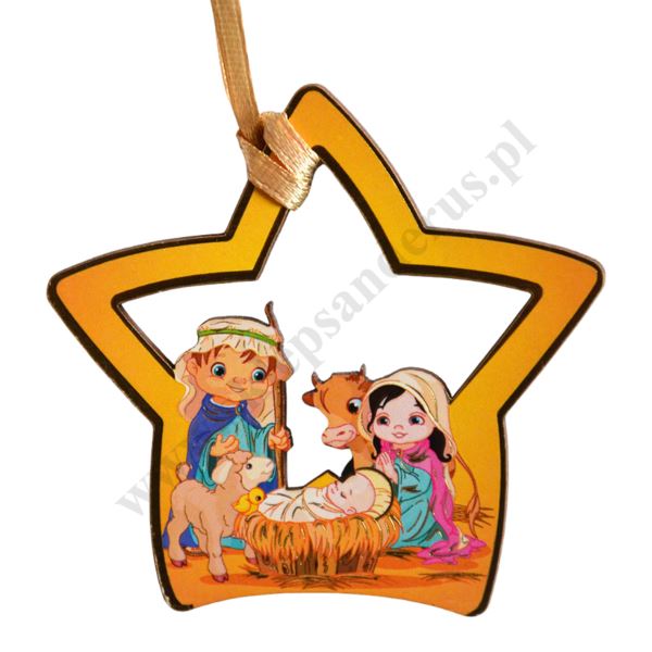 GWIAZDKA BOŻONARODZENIOWA - wys. 6 cm - 38633