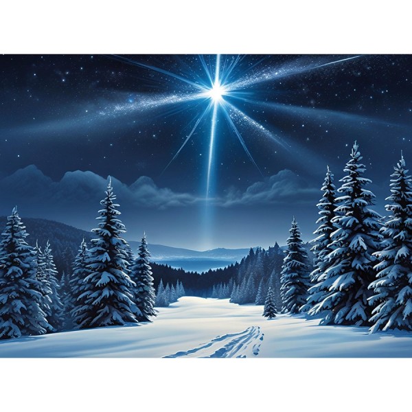 TŁO DO SZOPKI BOŻONARODZENIOWEJ - BANER DEKORACYJNY - WZÓR 61