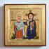 IKONA PRZYJAŹNI - CHRYSTUS I ŚW.MENAS - ikona 23 x 23 cm - 85297