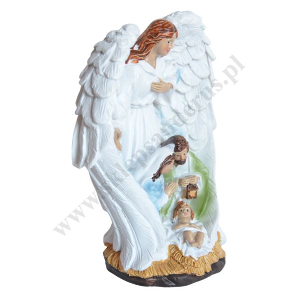 ŚWIĘTA RODZINA I ANIOŁ - wys. 12 cm - 10230