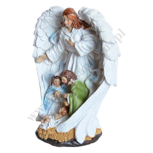 ŚWIĘTA RODZINA I ANIOŁ - wys. 12 cm - 10230