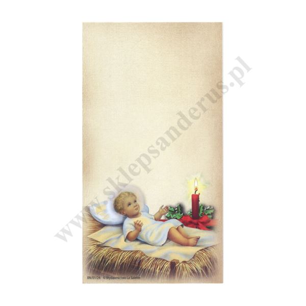 OBRAZEK KOLĘDOWY - format 7 x 13 cm - bez tekstu - paczka 100 szt. - 87924