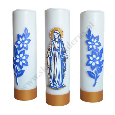 ŚWIECE MARYJNE - wys. 30 cm - komplet - 30426