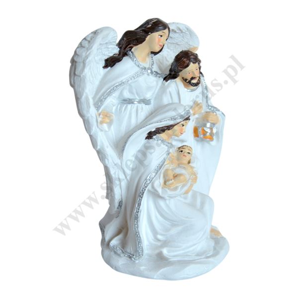 ŚWIĘTA RODZINA I ANIOŁ - wys. 14 cm - 68857