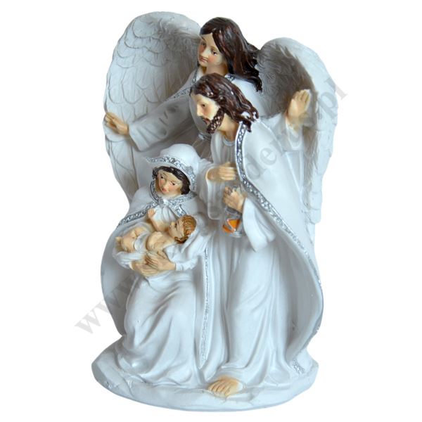 ŚWIĘTA RODZINA I ANIOŁ - wys. 14 cm - 68857