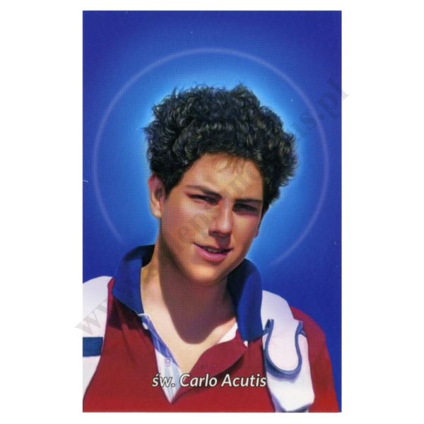 ŚW. CARLO ACUTIS - obrazek 6.5 x 10 cm - paczka 100 szt. - 76655