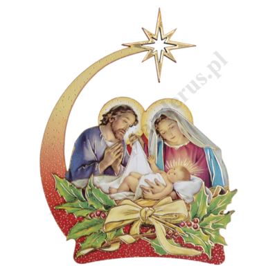 ŚWIĘTA RODZINA - dekoracyjny stojaczek - wys. 13 cm - 38635