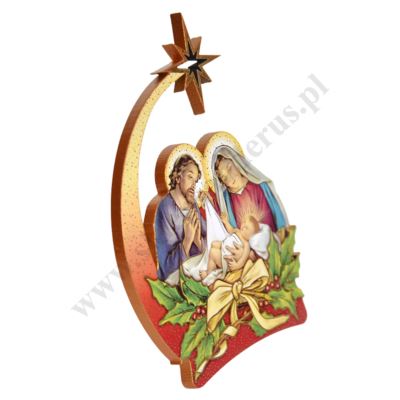ŚWIĘTA RODZINA - dekoracyjny stojaczek - wys. 13 cm - 38635