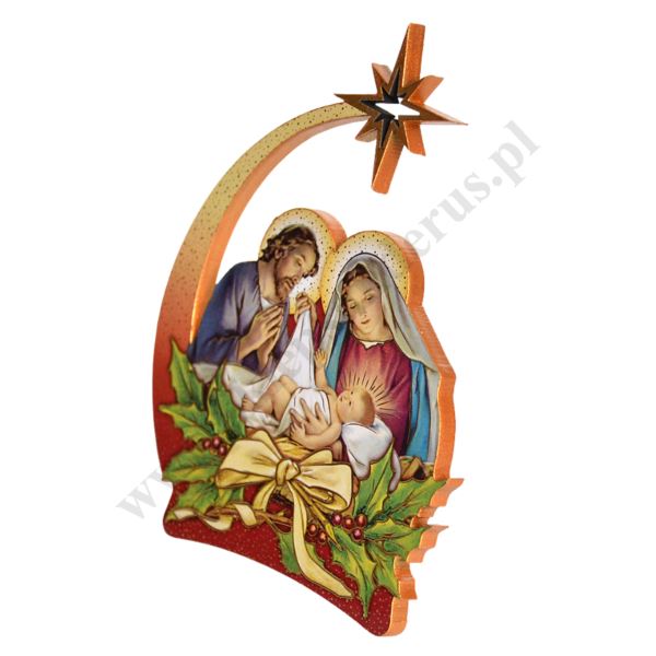 ŚWIĘTA RODZINA - dekoracyjny stojaczek - wys. 13 cm - 38635