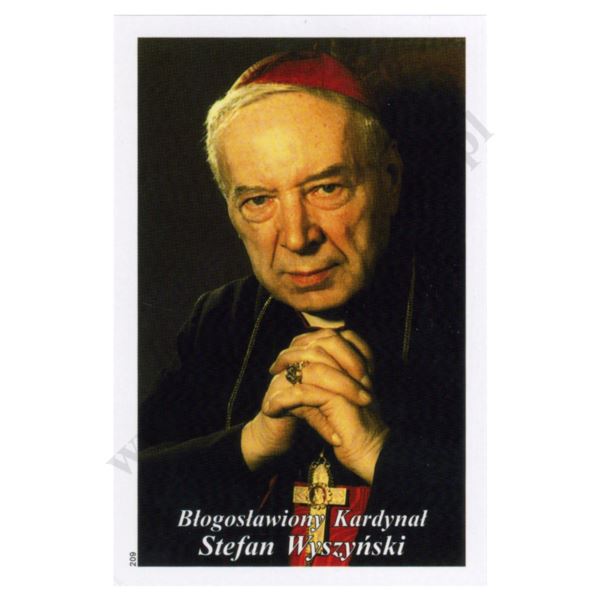 BŁ. KARD. STEFAN WYSZYŃSKI - INTENCJE MSZY ŚWIĘTEJ - obrazek 6.5 x 10 cm - paczka 100 szt. - 72625
