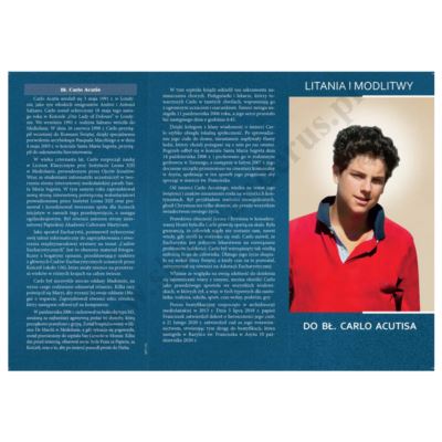 LITANIA I MODLITWY DO BŁ. CARLO ACUTISA - folder - 66797