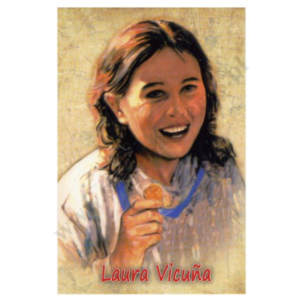 BŁ. LAURA VICUNA   - obrazek 6.5 x 10 cm - paczka 100 szt. - 83970