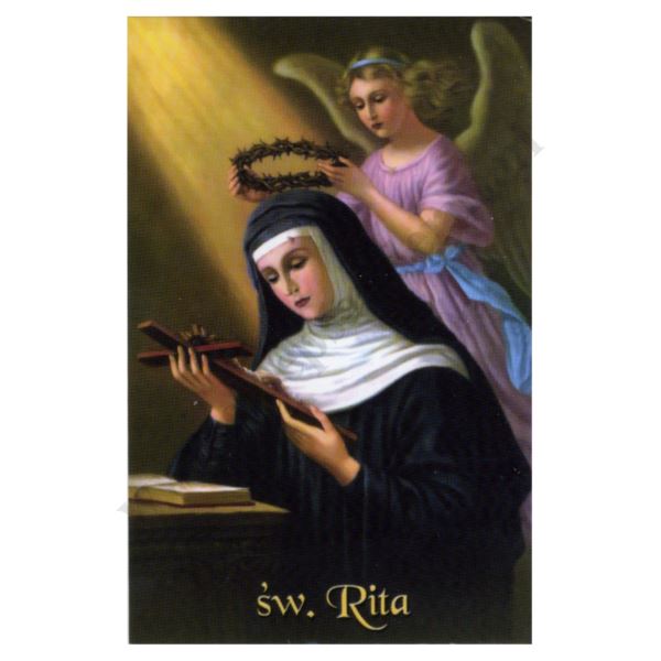ŚWIETA RITA - obrazek 6.5 x 10 cm - paczka 100 szt. - 75699