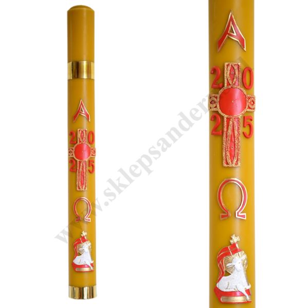 PASCHAŁ PARAFINOWO-WOSKOWY Z NADSTAWKĄ - wys. 100 cm - 61415