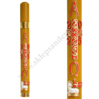 PASCHAŁ PARAFINOWO-WOSKOWY Z NADSTAWKĄ - wys. 90 cm - 64792