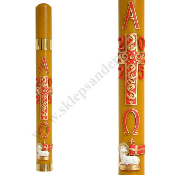 PASCHAŁ PARAFINOWO-WOSKOWY Z NADSTAWKĄ - wys. 90 cm - 64792