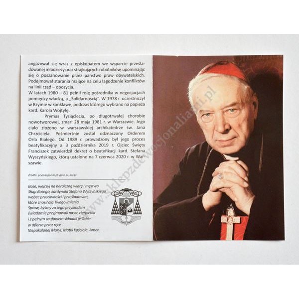 KARD. STEFAN WYSZYŃKI - folder - 88049