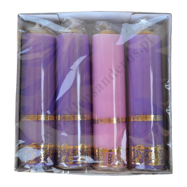 ŚWIECE ADWENTOWE OLEJOWE - wys. 30 cm - 8696