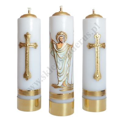 ŚWIECE NA WIELKANOC - wys. 30 cm - komplet - 89642