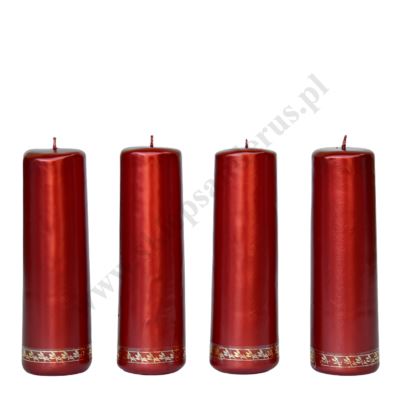 ŚWIECE ADWENTOWE - komplet wys. 18 cm - 8579