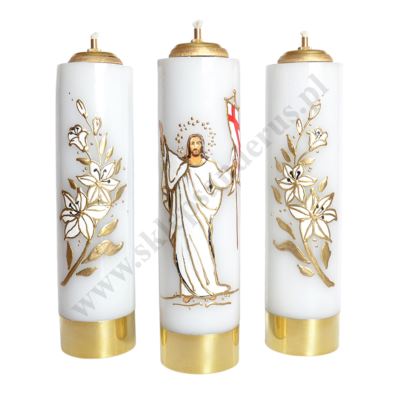 ŚWIECE NA WIELKANOC - wys. 30 cm - komplet - 62572