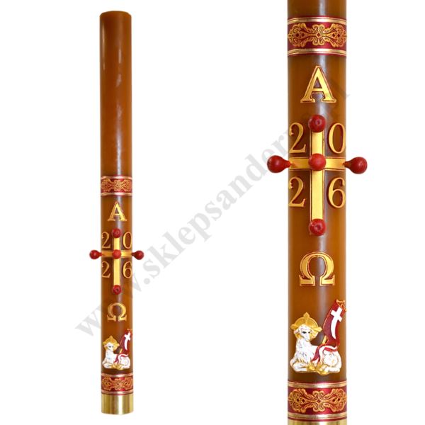 PASCHAŁ PARAFINOWO-WOSKOWY -  wys. 110 cm - 9825