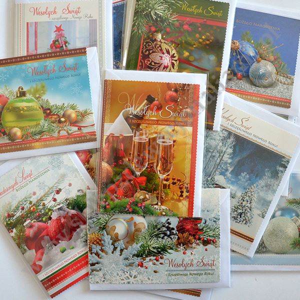 KARTKA SKŁADANA BOŻE NARODZENIE Z KOPERTĄ B6BR