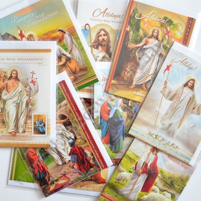 KARTKA SKŁADANA WIELKANOC Z KOPERTĄ B6BRW