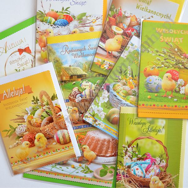 KARTKA SKŁADANA WIELKANOC Z KOPERTĄ B6BRW