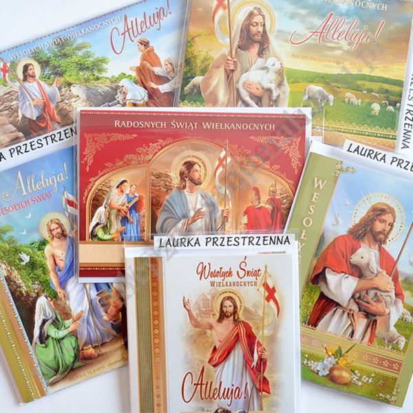 KARTKA SKŁADANA PRZESTRZENNA WIELKANOCNA Z KOPERTĄ A5PW