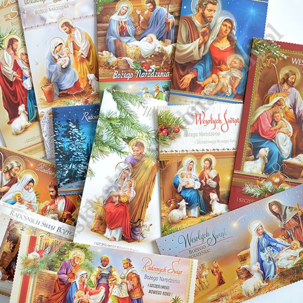 KARTKA SKŁADANA BOŻE NARODZENIE DL