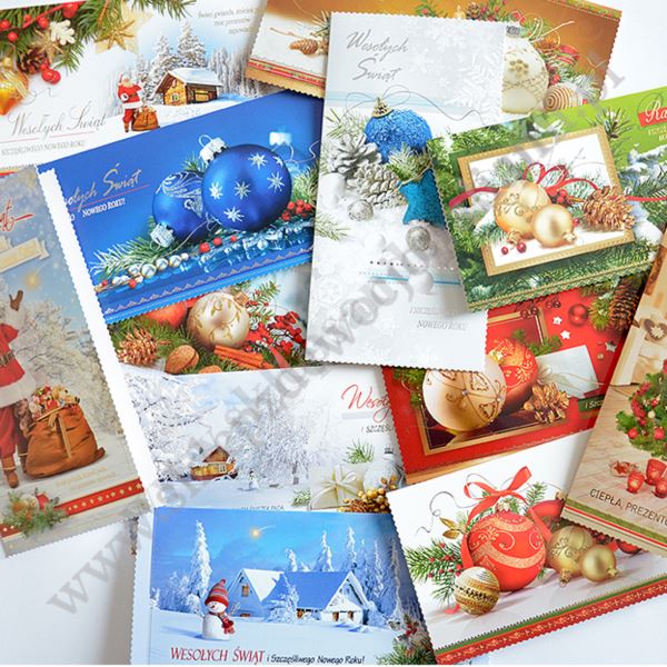 KARTKA SKŁADANA BOŻE NARODZENIE DL