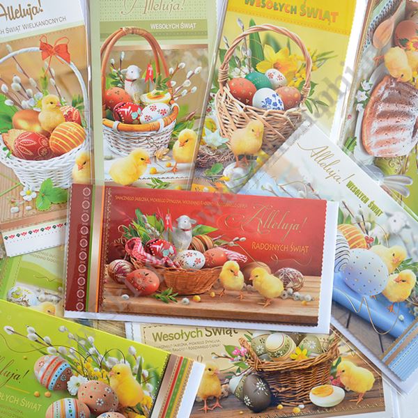 KARTKA SKŁADANA WIELKANOC DL