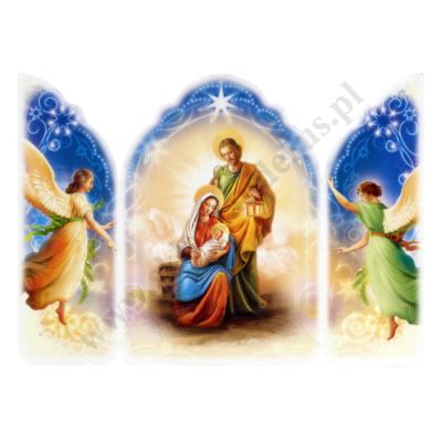 OBRAZEK KOLĘDOWY - TRYPTYK SZOPKA - PACZKA 100 szt. - 82794