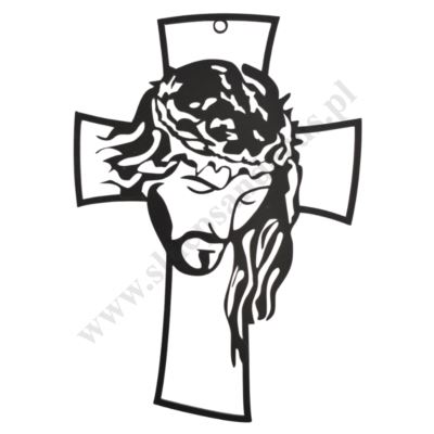KRZYŻ WYCINANY - wys. 32 cm - 30435