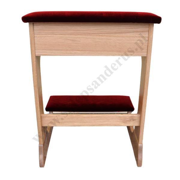 KLĘCZNIK DREWNIANY JASNY TAPICEROWANY - 65707