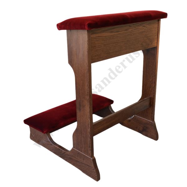 KLĘCZNIK DREWNIANY CIEMNY TAPICEROWANY - 65708