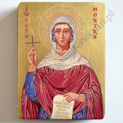 ŚWIĘTA MONIKA - ikona 12 x 16 cm - 3664-B