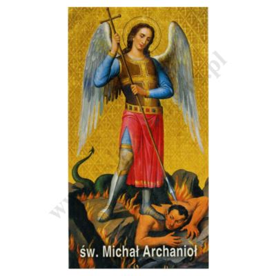 ŚW. MICHAŁ ARCHANIOŁ - obrazek 7 x 13 cm - paczka 25 szt. - 65672