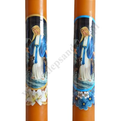 GROMNICA OBLEWANA WOSKIEM Z NAKLEJKĄ - 40/3 - mix wzorów - 60138