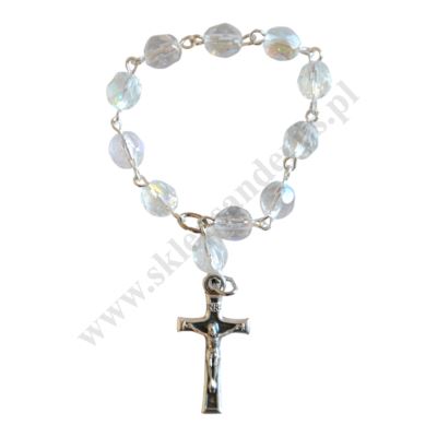 MINI DZIESIĄTEK RÓŻAŃCA KRYSZTAŁ - 4460