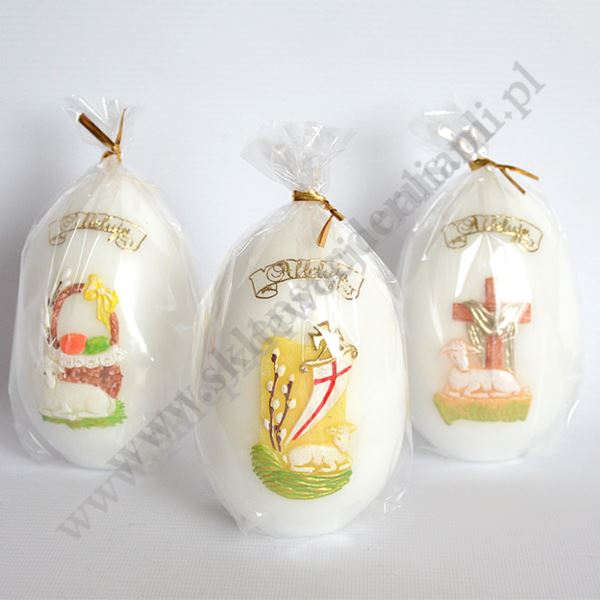 ŚWIECA JAJKO WIELKANOCNE - wys. 12 cm - 10288