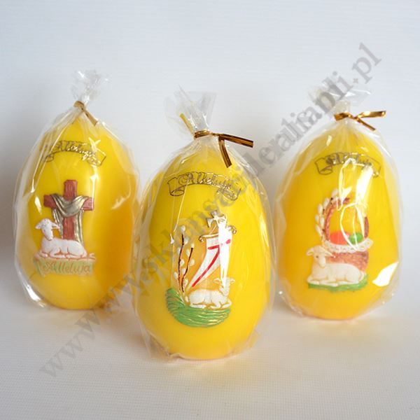 ŚWIECA JAJKO WIELKANOCNE - wys. 12 cm - 10289