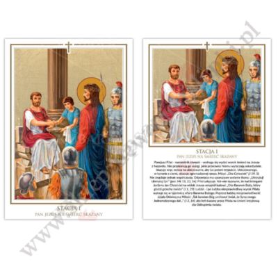 STACJE DROGI KRZYŻOWEJ - komplet 21 x 30 cm - 88906