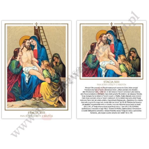 STACJE DROGI KRZYŻOWEJ - komplet 21 x 30 cm - 88906